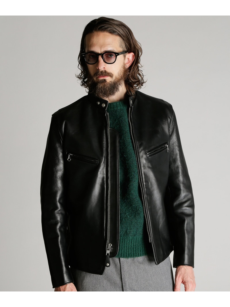 Schott 641XX 60'S STAND RIDERS/ライダース レザージャケット ショット ジャケット・アウター ライダースジャケット ブラック【送料無料】| Fashion Men
