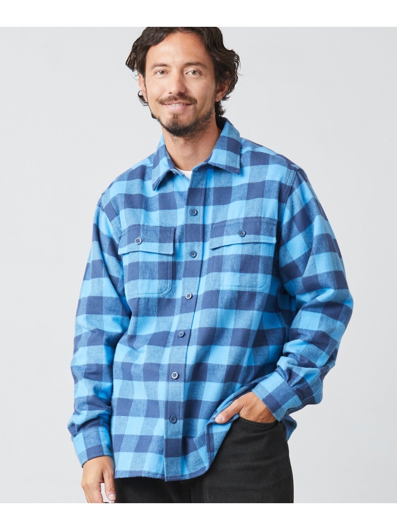 L.L.Bean シャミー・クロス・シャツ、プラッド ジャパン・フィット エルエルビーン トップス シャツ・ブラウス ブルー ネイビー ベージュ オレンジ【送料無料】｜ Fashion Men 9,504円