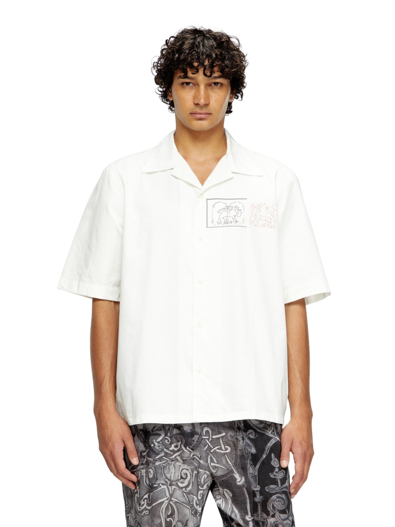 diesel ディーゼル　半袖シャツ　シャツ　美品 ディーゼル(DIESEL) 半ソデ メンズシャツ・ワイシャツ | 通販