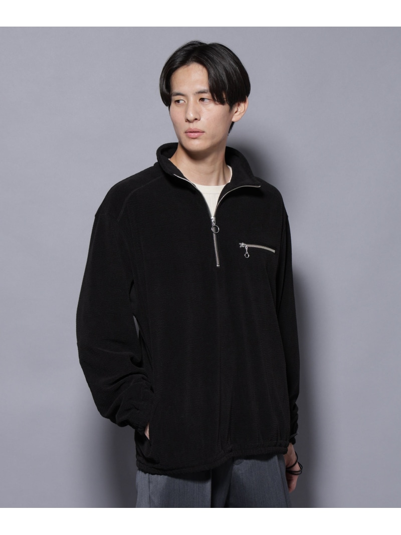 【SALE/30%OFF】NANO universe モールJQDコーデュロイハーフジッププルオーバー ナノユニバース トップス カットソー・Tシャツ ブラック カーキグリーン【RBA_E】【送料無料】