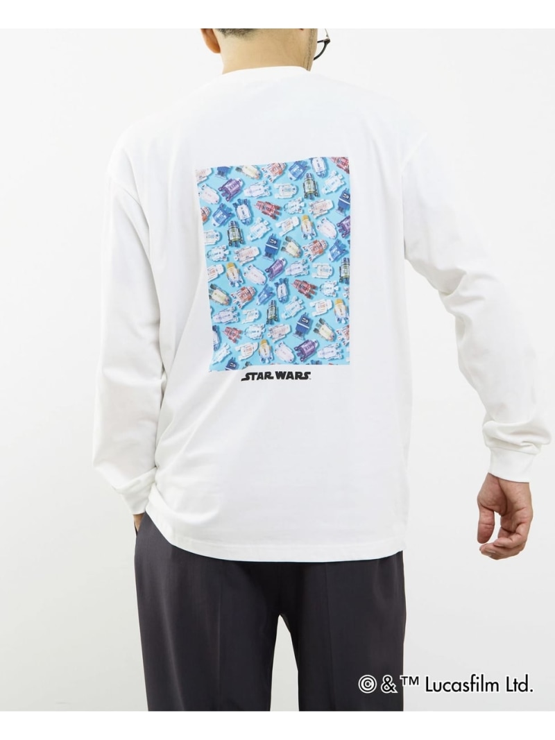 MEN'S MELROSE MASTER FRAME / STARWARS / ロングスリーブTシャツ メンズメルローズ トップス カットソー・Tシャツ ホワイト【送料無料】