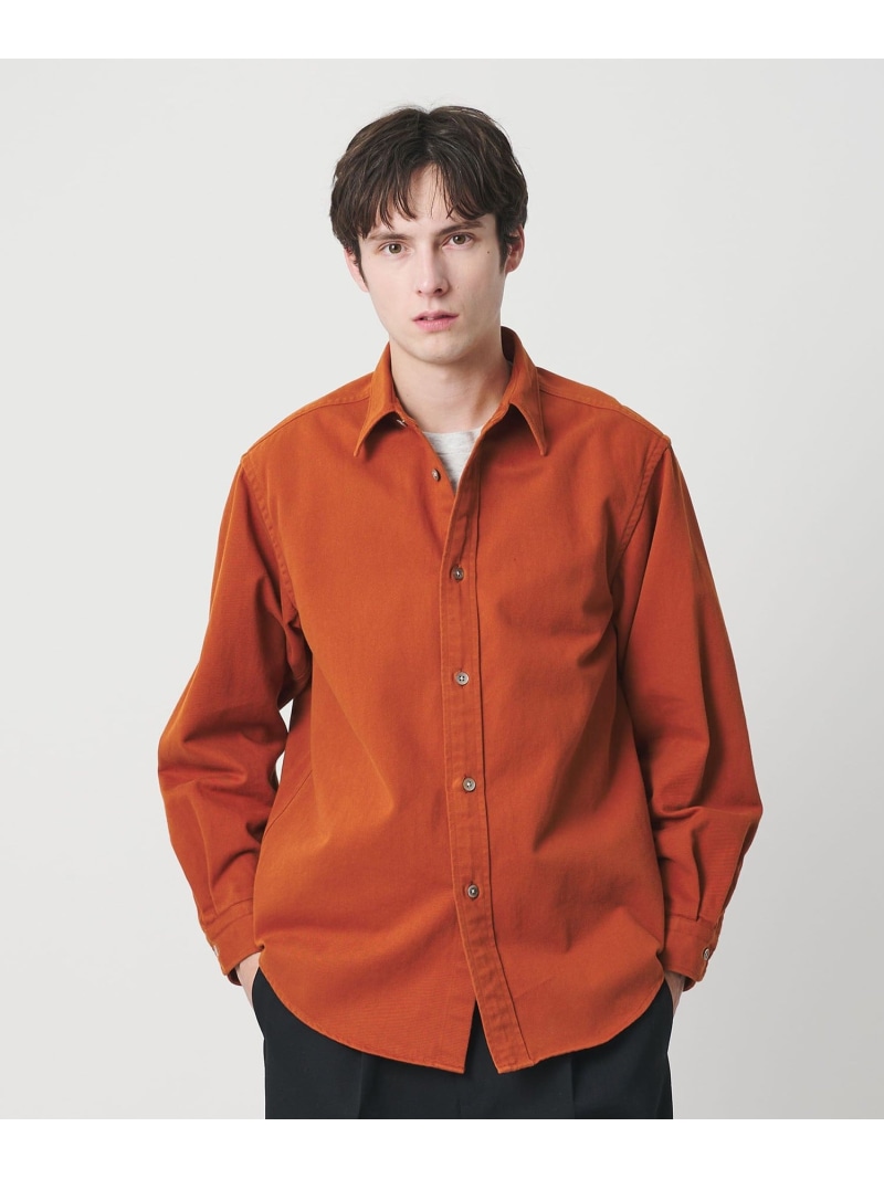 【SALE／40%OFF】BEAUTY\u0026YOUTH UNITED ARROWS ダブル毛はらい 綿織物 レギュラープルオーバー FORM型 ユナイテッドアローズ 逃げ道 トップス プルオーバー・トップ 緑であること オレンジ色【RBA_E】【貨物輸送無料】