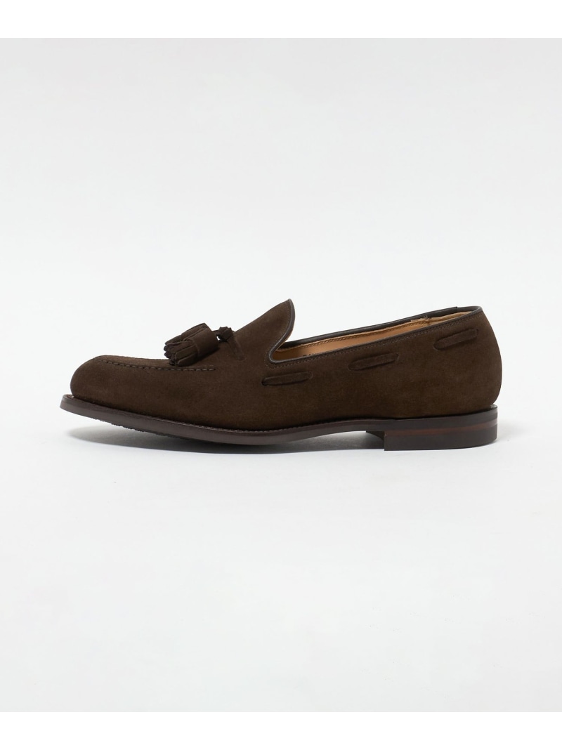 UNITED ARROWS ＜CROCKETT&JONES＞ CAVENDISH/スエード タッセルローファー ユナイテッドアローズ シューズ・靴 ローファー ブラウン ブラック【送料無料】｜ Fashion Men 75,625円