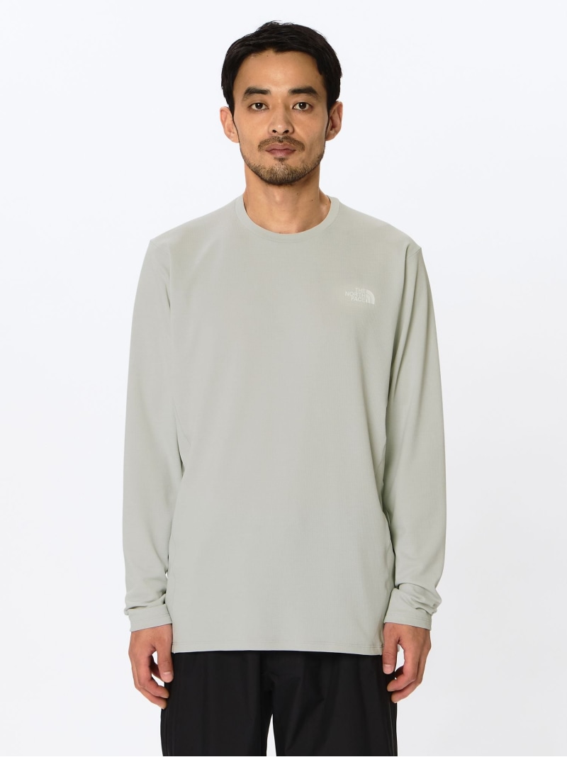 THE NORTH FACE 【公式】ロングスリーブフラッシュドライ3Dクルー(メンズ) ザ・ノース・フェイス トップス カットソー・Tシャツ グレー【送料無料】