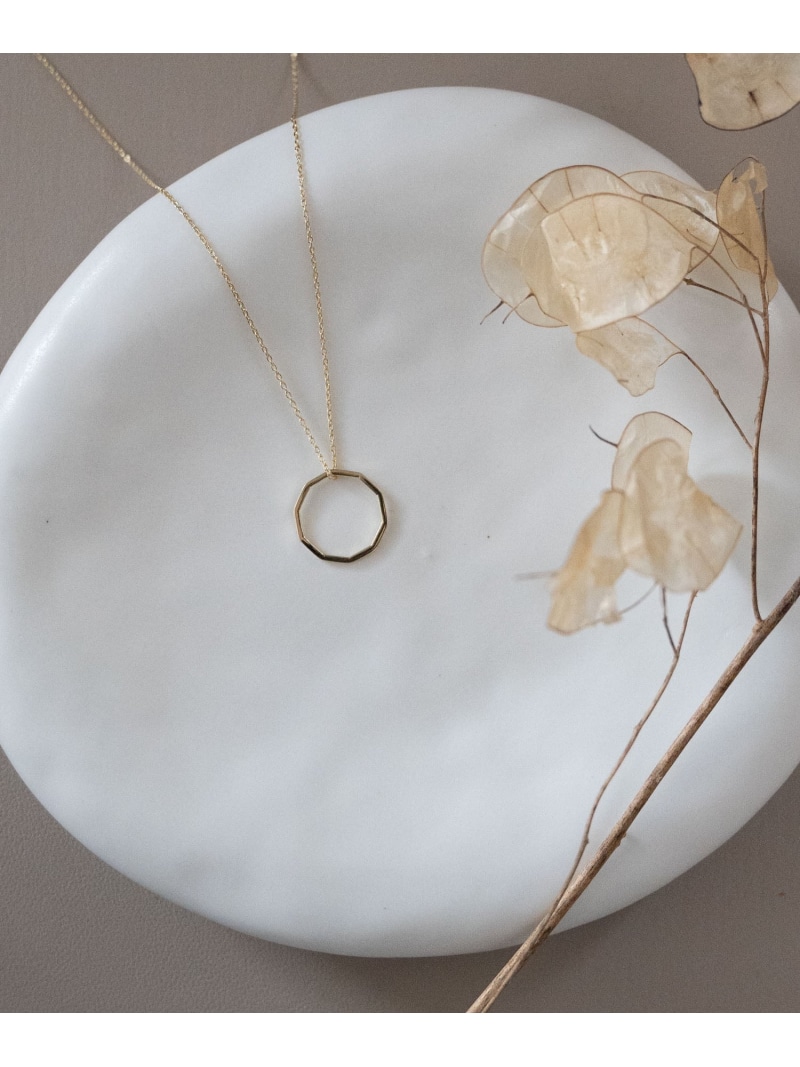 SENTI RING NECKLACE ANGLE GD 10角リング*チェーンネックレス(シルバー925*金メッキ) コンポジット アクセサリー・腕時計 ネックレス ゴールド【先行予約】*【送料無料】| Fashion Men