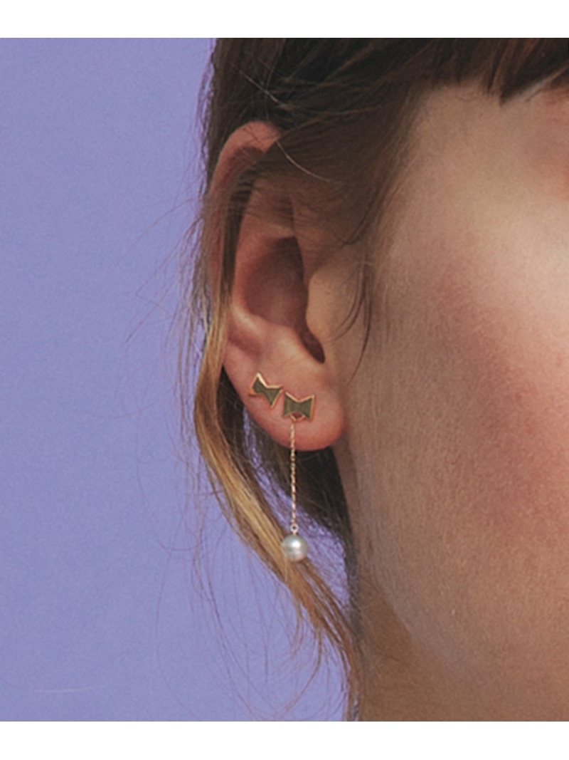 les bon bon les bon bon/tie pearl pierce タイパールピアス BOB565 セットアップセブン アクセサリー・腕時計 ピアス ゴールド【送料無料】