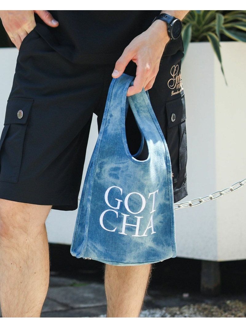 GOTCHA GOTCHA (ガッチャ) ブリーチ デニム ミニ トートバッグ ガッチャ バッグ トートバッグ【送料無料】