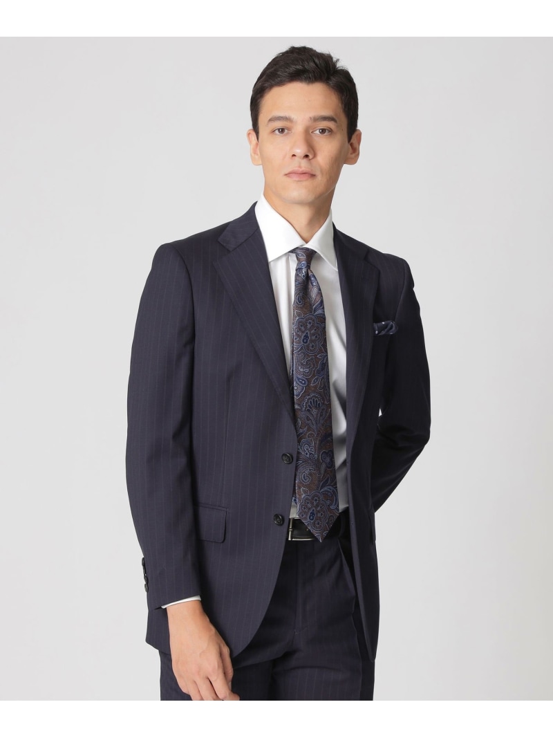 【SALE／57%OFF】Paul Stuart 【BAKER MODEL】フェードストライプ柄スーツ ポール・スチュアート スーツ・フォーマル セットアップスーツ ネイビー【RBA_E】【送料無料】｜ Fashion Men