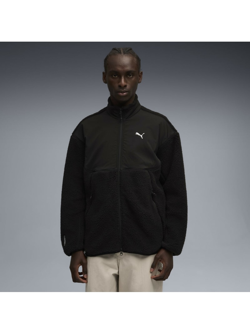 【SALE/30%OFF】PUMA メンズ PUMATECH ソフト テック リラックスド シェルパ ジャケット PUMATECH Soft Tech Jacket プーマ ジャケット・アウター その他のジャケット・アウター ブラック【RBA_E】【送料無料】| Fashion Men