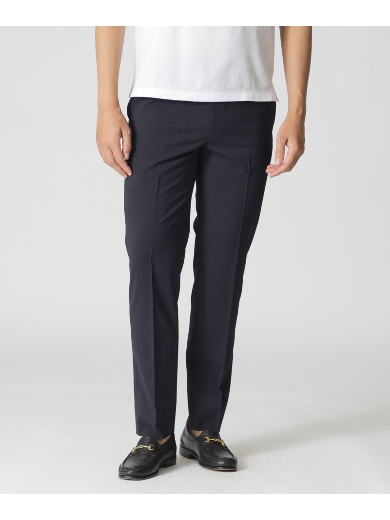 【SALE／18%OFF】Paul Stuart ハイツイストポプリンカジュアルパンツ ポール・スチュアート パンツ スラックス・ドレスパンツ グレー ネイビー【RBA_E】【送料無料】 17,666円