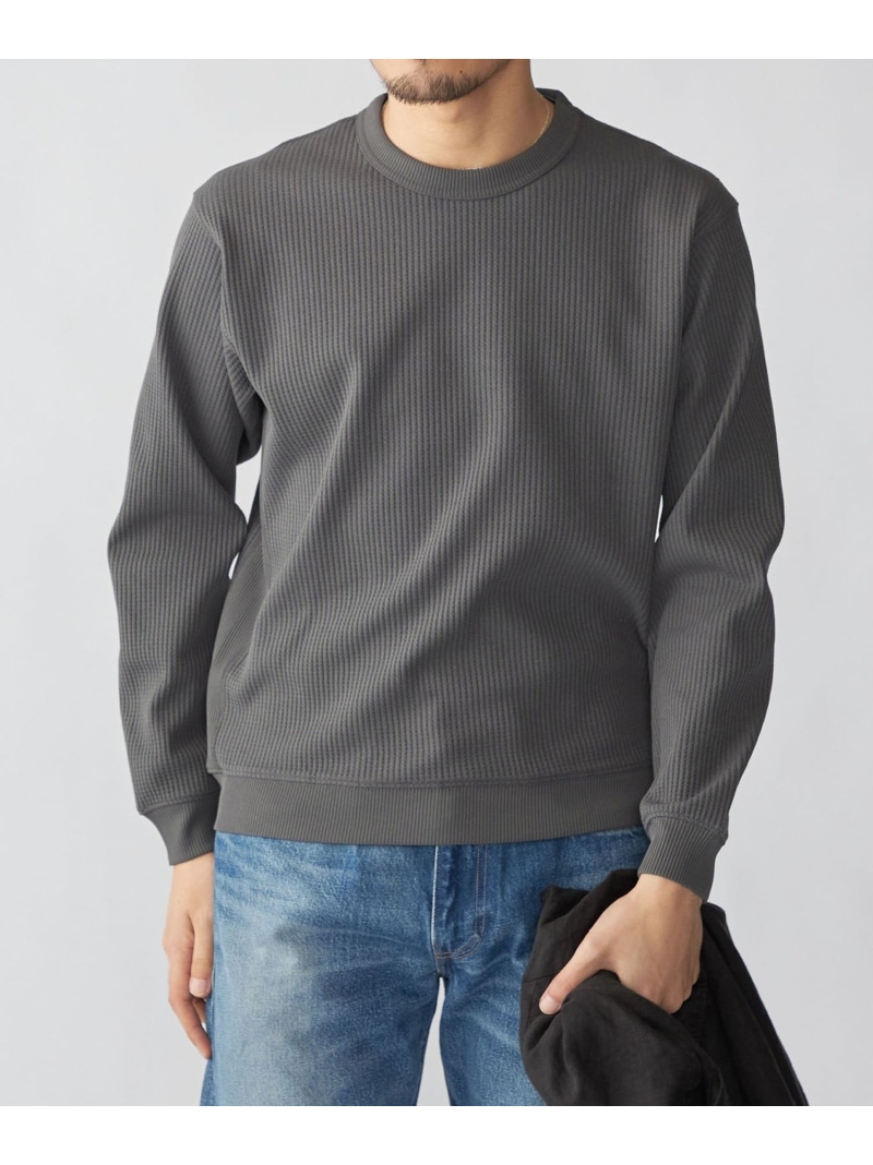 SHIPS MEN SHIPS:  ＜軽さ/UV撥ね除ける＞SPEEDRY(R) ワーヘル ロング捩り シップス トップス カットソー・ティーシャツ 黒いこと 赤銅色 薄墨色 白いこと【貨物輸送無料】 トップス-Tシャツ・カットソー