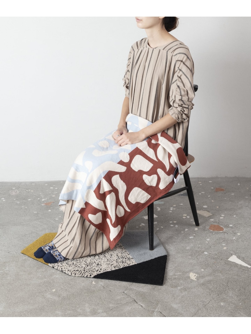 TRICOTE COLLAGE KNIT BLANKET トリコテ インテリア・生活雑貨 ブランケット・ひざ掛け ブラウン【送料無料】