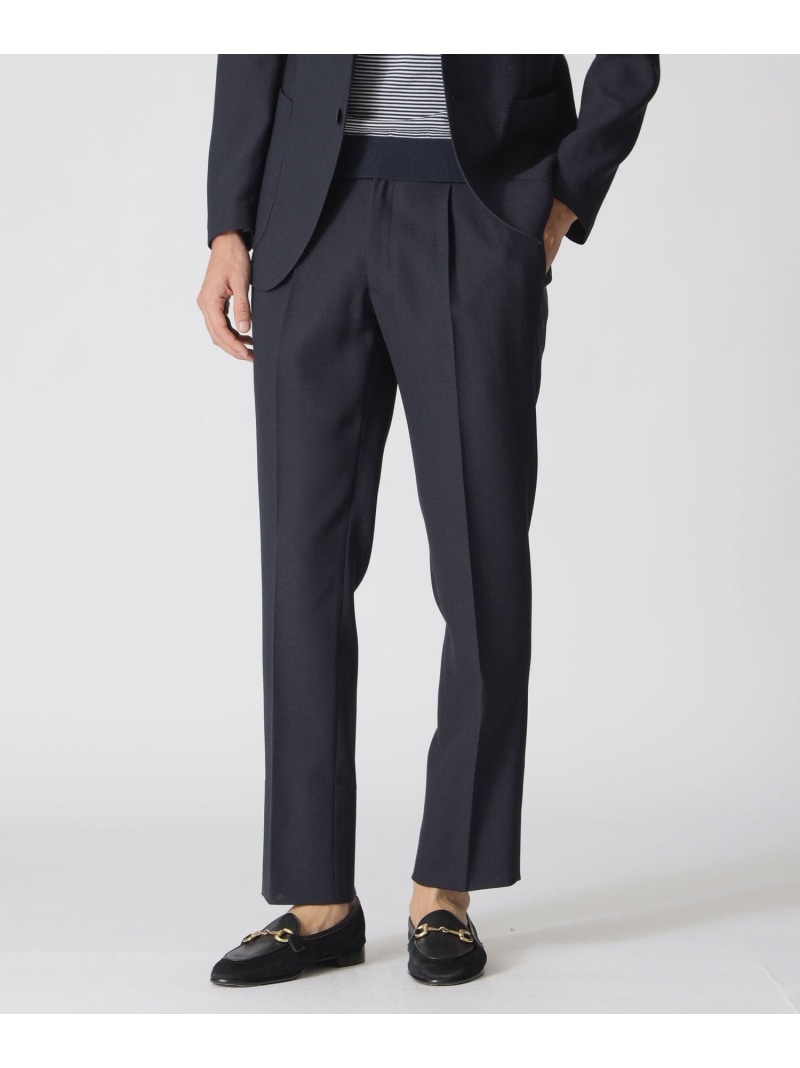 【SALE/20%OFF】Paul Stuart 【Nikkei magazine掲載】【STUART'S TRAVELER】フロータブル中空カラミトラウザーズ/セットアップ着用可能 ポール・スチュアート パンツ スラックス・ドレスパンツ ネイビー ブラウン【RBA_E】【送料無料】| Fashion Men