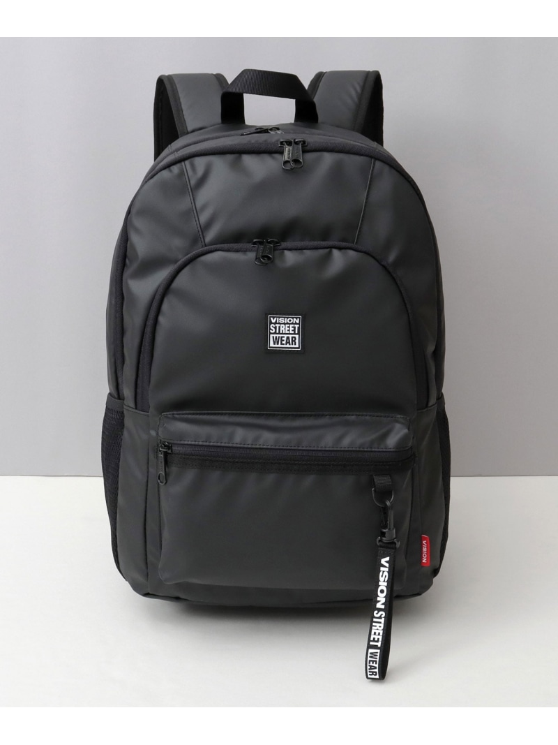 VISION STREET WEAR VISION STREET WEAR 背嚢 B4相応う 大電気容量 2層 エー.エム.エス. 御徒面子 背嚢・うしろ側風呂敷き包み 黒いこと【貨物輸送無料】