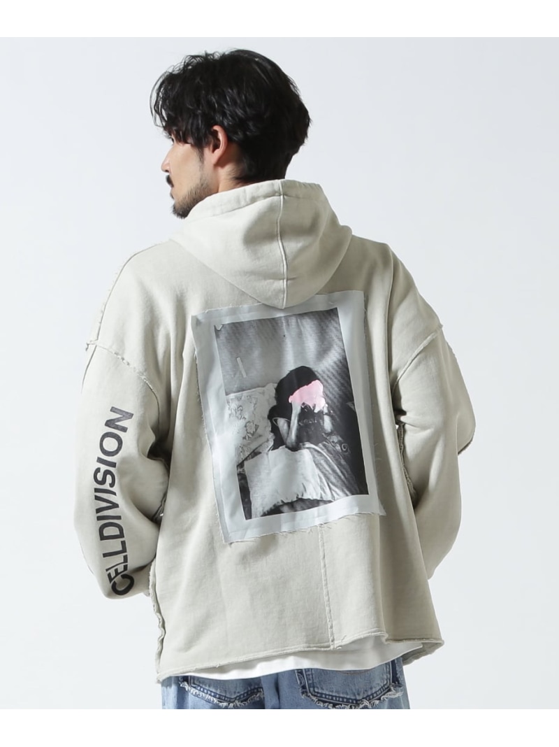 ROYAL FLASH CELLDIVISION/セルディビジョン/ZIP HOODIE ロイヤルフラッシュ トップス パーカー・フーディー ベージュ ブラック【送料無料】｜ Fashion Men