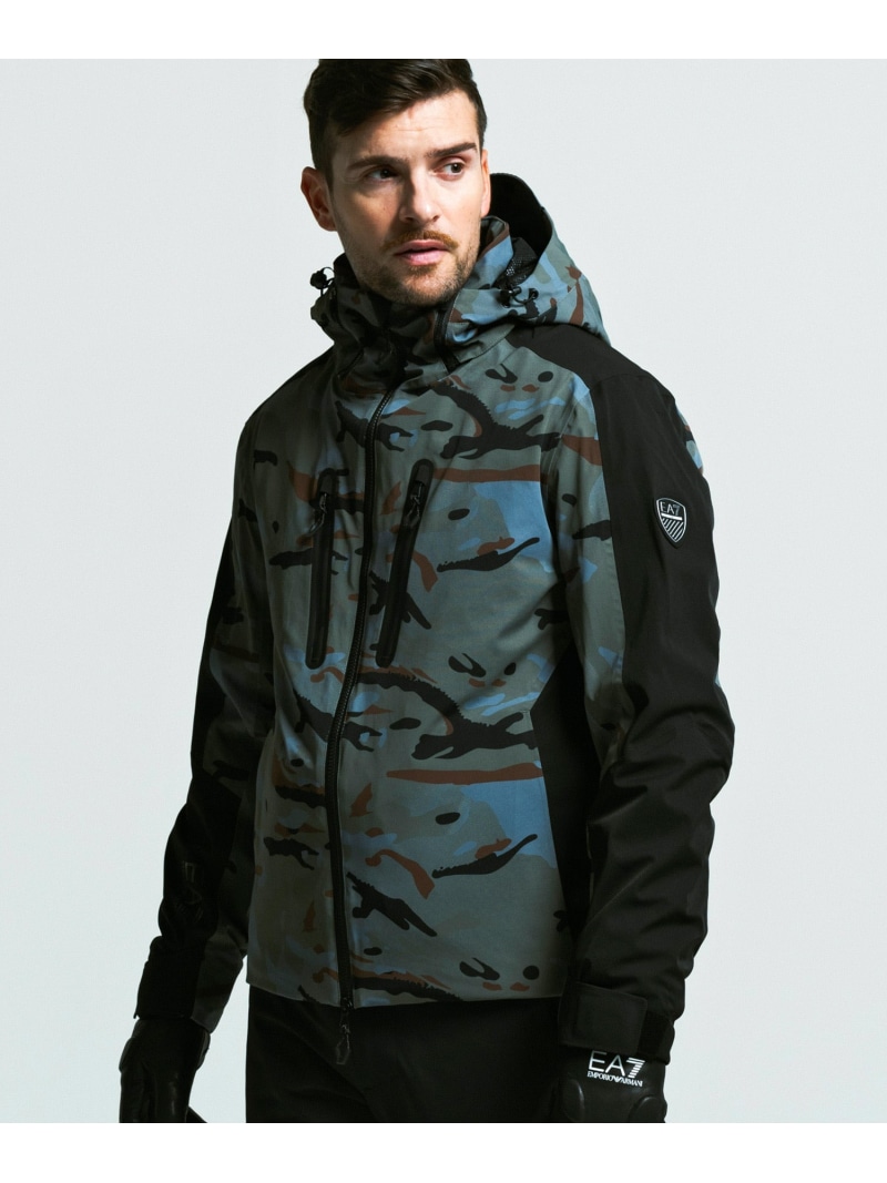 【SALE／30%OFF】EA7 EMPORIO ARMANI EA7 スキージャケット PROTECTUM7 STRATUM7パディング シフォン ジャケット・アウター その他のジャケット・アウター グレー【RBA_E】【送料無料】｜ Fashion Men