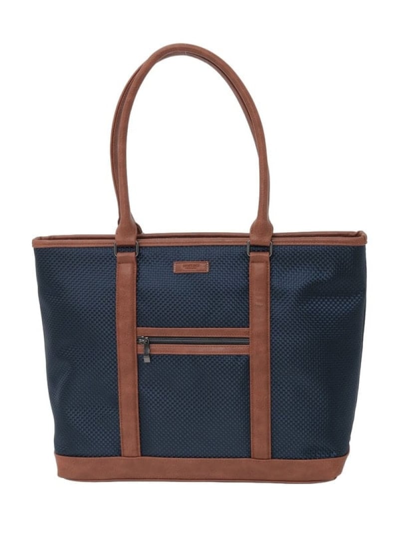 【SALE／20%OFF】MEN'S BIGI STYLE 編み込み風 ビジネストートバッグ メンズ ビギ バッグ ショルダーバッグ ブラック ネイビー グレー【RBA_E】【送料無料】