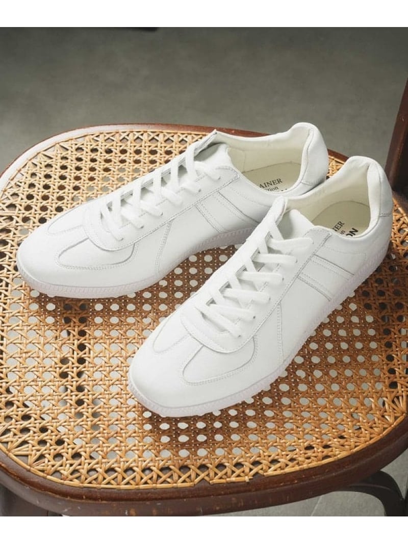 【SALE／20%OFF】UNION STATION 【UNION STATION】REPRODUCT MILITALY GERMAN TRAINER ジャーマントレーナー メンズ ビギ シューズ・靴 スニーカー ベージュ ホワイト ブラック【RBA_E】【送料無料】