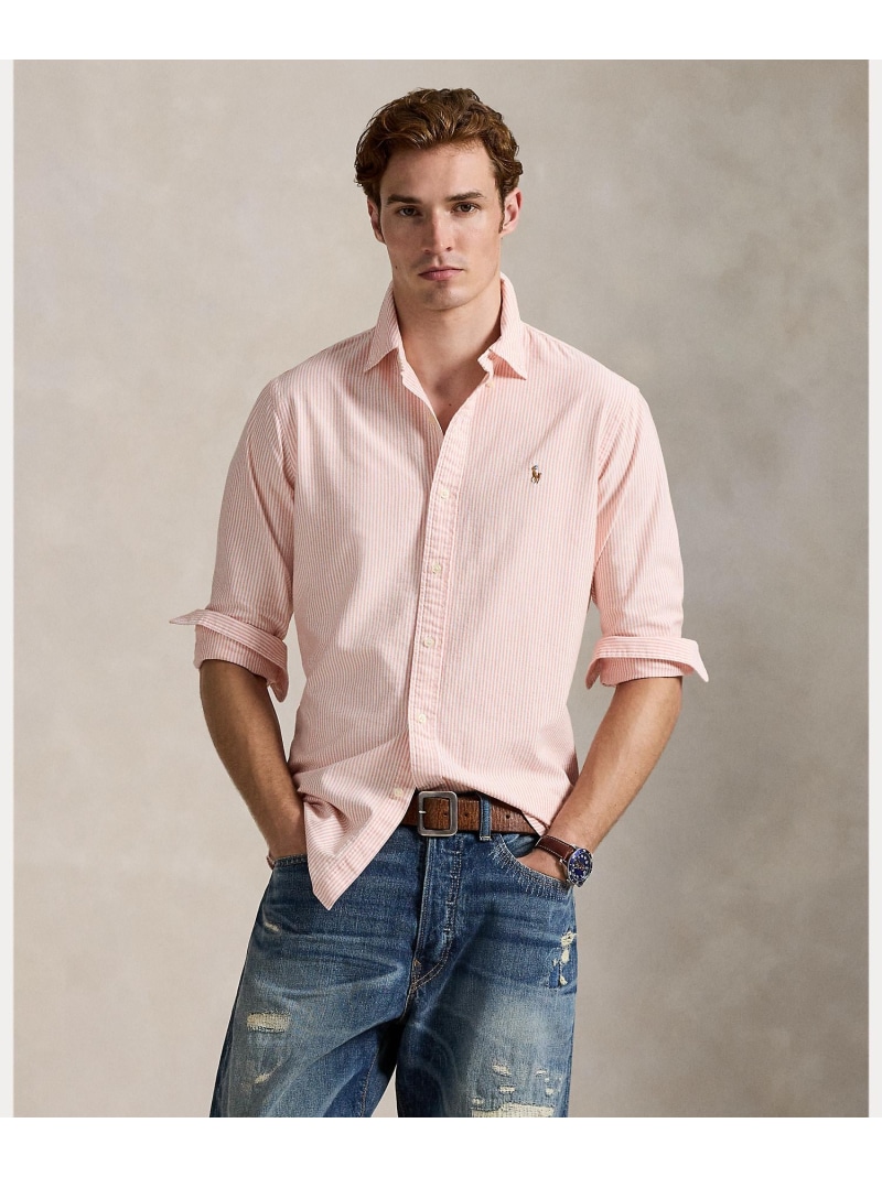 POLO RALPH LAUREN クラシック フィット オックスフォード シャツ ラルフローレン トップス シャツ・ブラウス オレンジ【送料無料】
