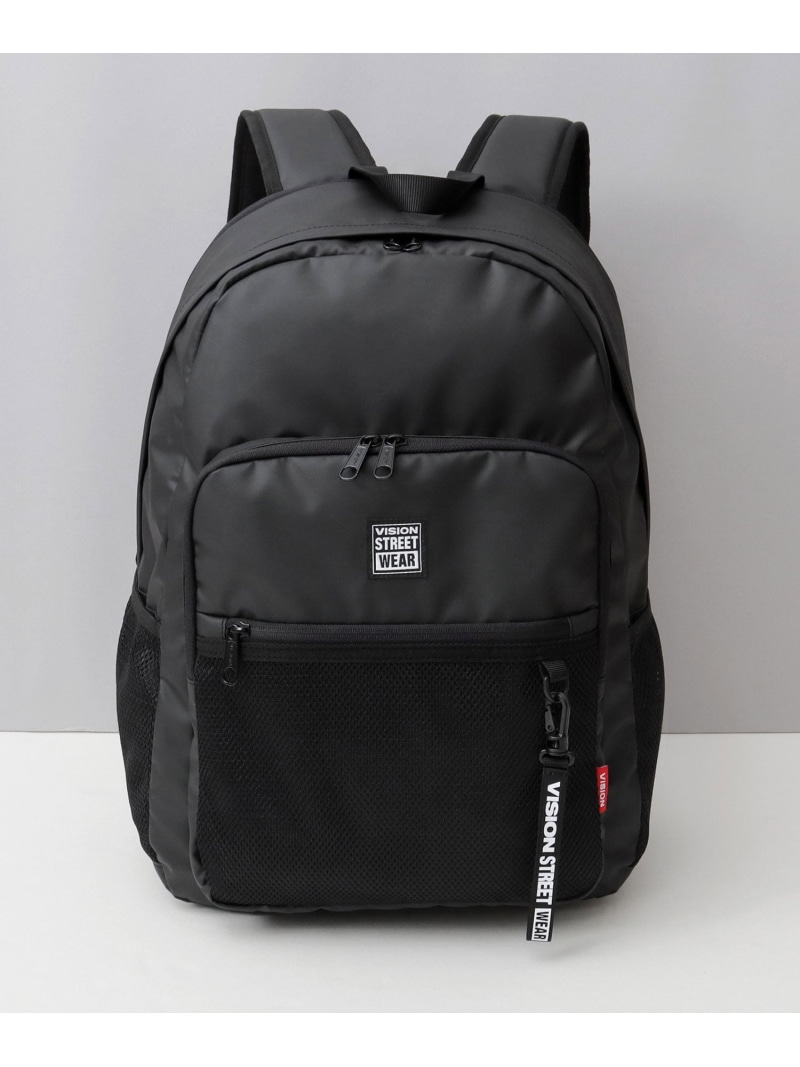 VISION STREET WEAR VISION STREET WEAR 背嚢 押しひろげる B4相応う 大静電容量 エー.エム.エス. 御徒面子 背嚢・うしろ側容器に並べる 黒いこと【貨物輸送無料】
