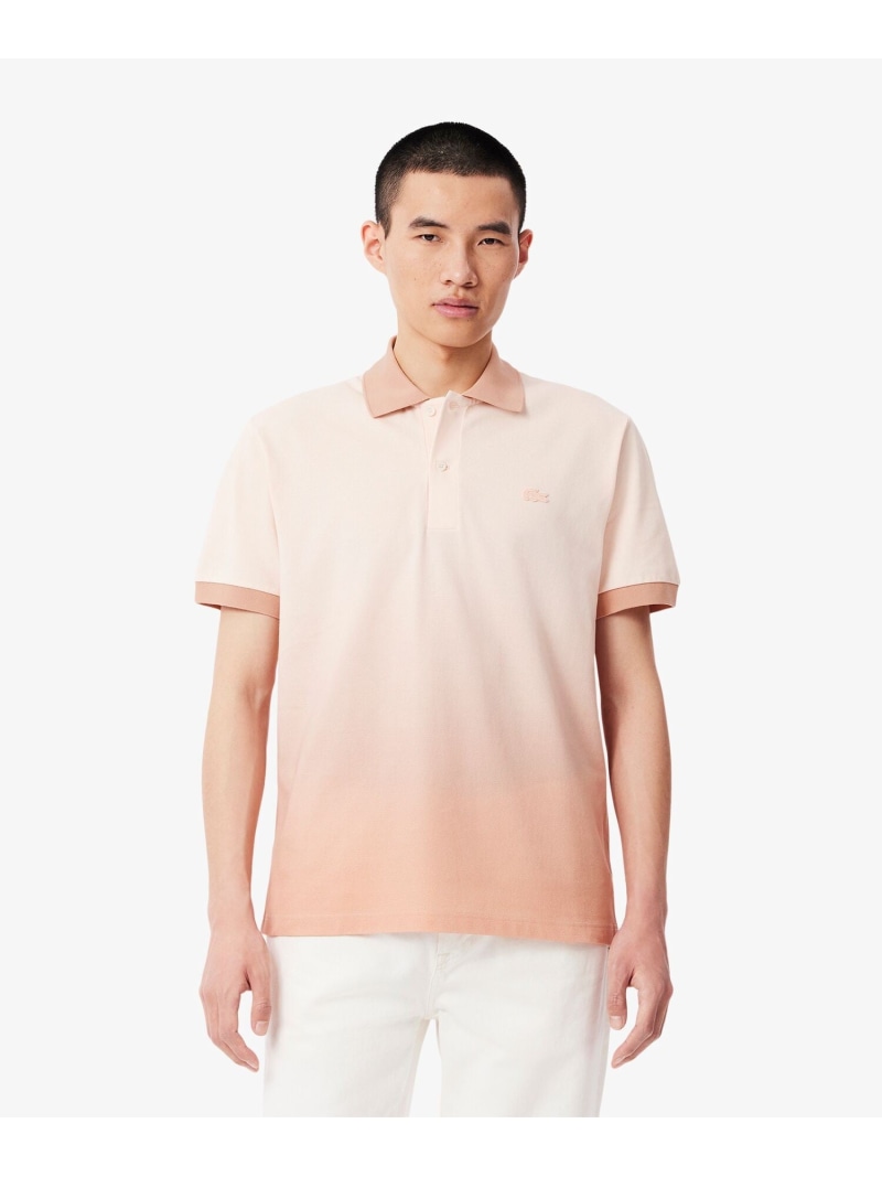 【SALE／30%OFF】LACOSTE L.12.12グラデーション 半袖スポーツシャツ ラコステ トップス スポーツシャツ ベージュ 米国海軍【RBA_E】【貨物輸送無料】