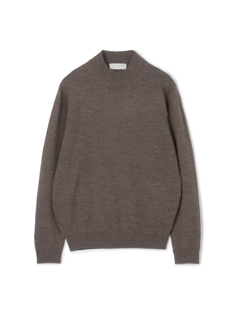TOMORROWLAND MEN TOMORROWLAND tricot メリノベーシック モックネックプルオーバー トゥモローランド トップス ニット ブラウン カーキグリーン ブルー ブラック ホワイト ネイビー【送料無料】｜ Fashion Men