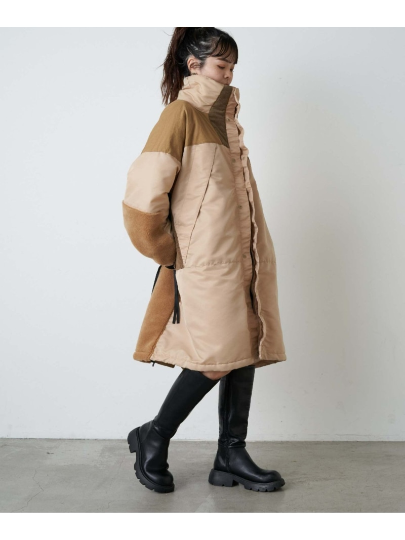 ジャケット・アウター Standcollar Down Coat 38 anuke Standcollar Down Coat 38 ブラック