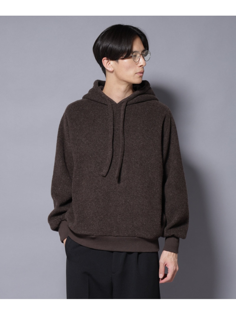 【SALE／50%OFF】NANO universe MIYATA×NANO JAPANMADE 絨毛/綿織物 パーカー ナノ全ての存在 トップス カットソー・ティーシャツ 黒いこと 薄墨色 赤銅色【RBA_E】【貨物輸送無料】 メンズファッション-トップス-Tシャツ・カットソー