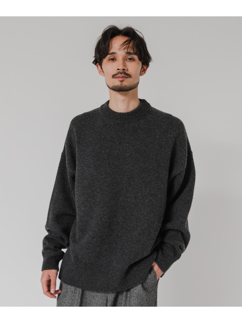【SALE／55%OFF】URBAN RESEARCH new basic WOOL CASHMERE CHUNKY SWEATER アーバンリサーチ トップス ニット グレー ブラウン【RBA_E】【送料無料】