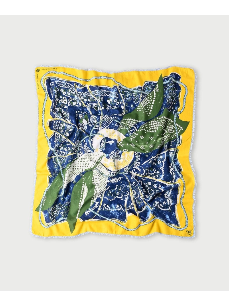 9/13まで　美品　45R スーピマ綾のバンダナミックス風呂敷（インディゴ） 9/13まで 美品 45R スーピマ綾のバンダナミックス風呂敷（インディゴ）