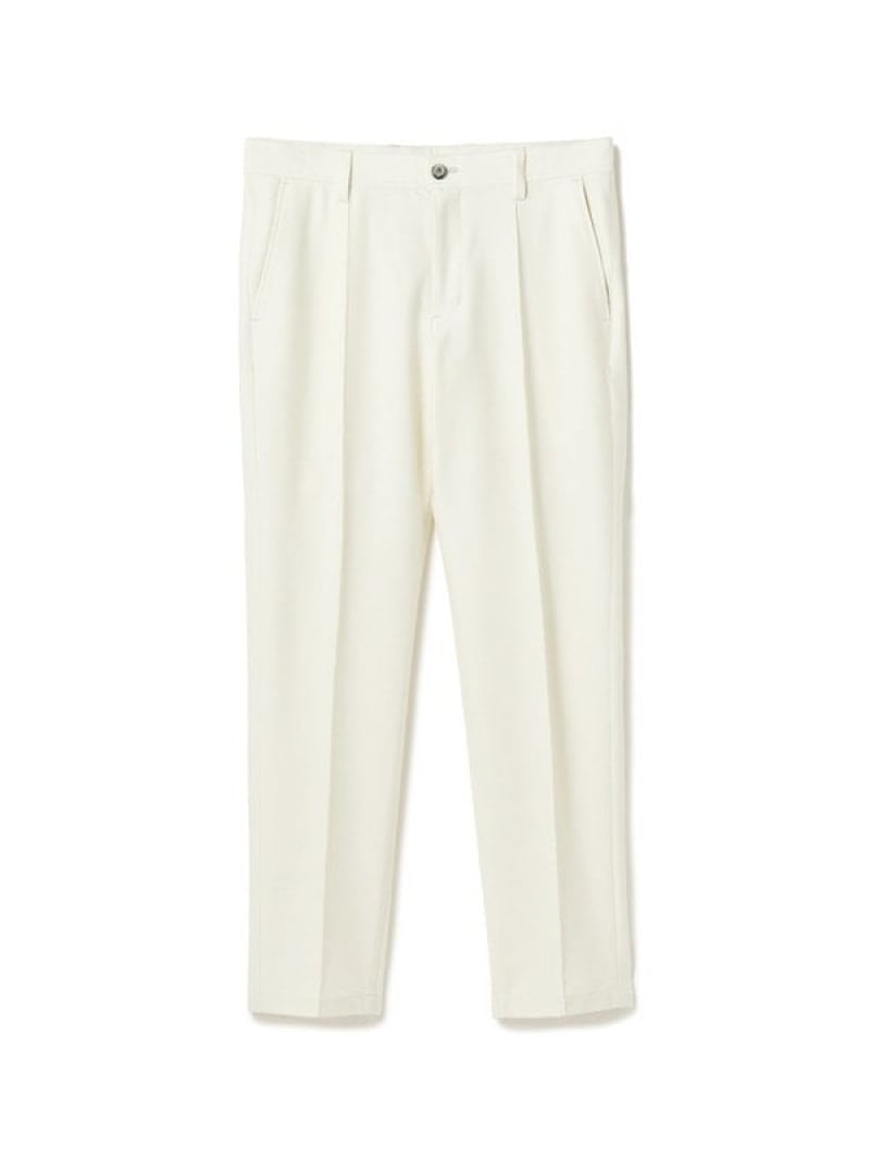 MEN'S BIGI デニムジャージ テーパードパンツ＜ストレッチ＞ メンズ ビギ パンツ スラックス・ドレスパンツ ネイビー ホワイト ベージュ【送料無料】