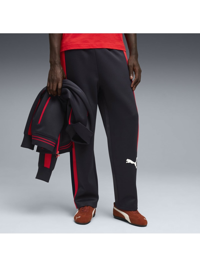 PUMA メンズ T7 リラックスド ビッグ キャット オープン トラックパンツ T7 Relaxed Track Pants プーマ パンツ ジャージ・スウェットパンツ ネイビー【送料無料】
