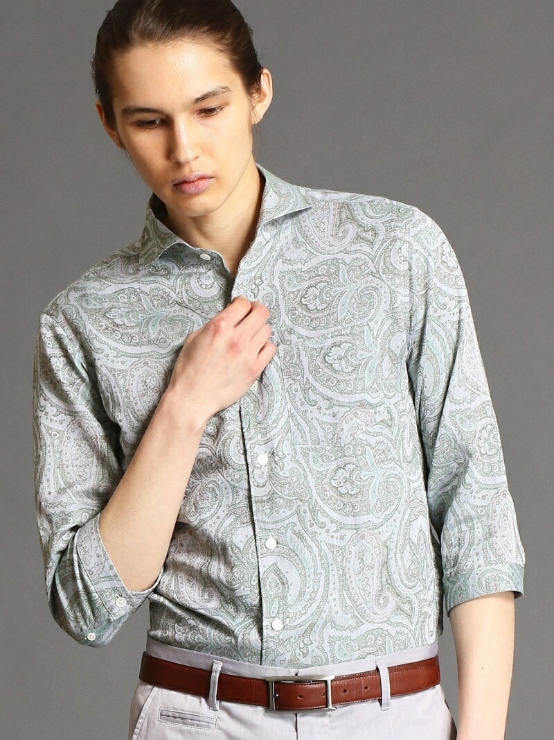 激安ブランド Ex Tra イタリアンカラー7分袖シャツ Nicole Monsieur ニコル パープル 送料無料 ネイビー ブルー ホワイト グリーン 七分袖シャツ シャツ ブラウス Ar9085 241news Com