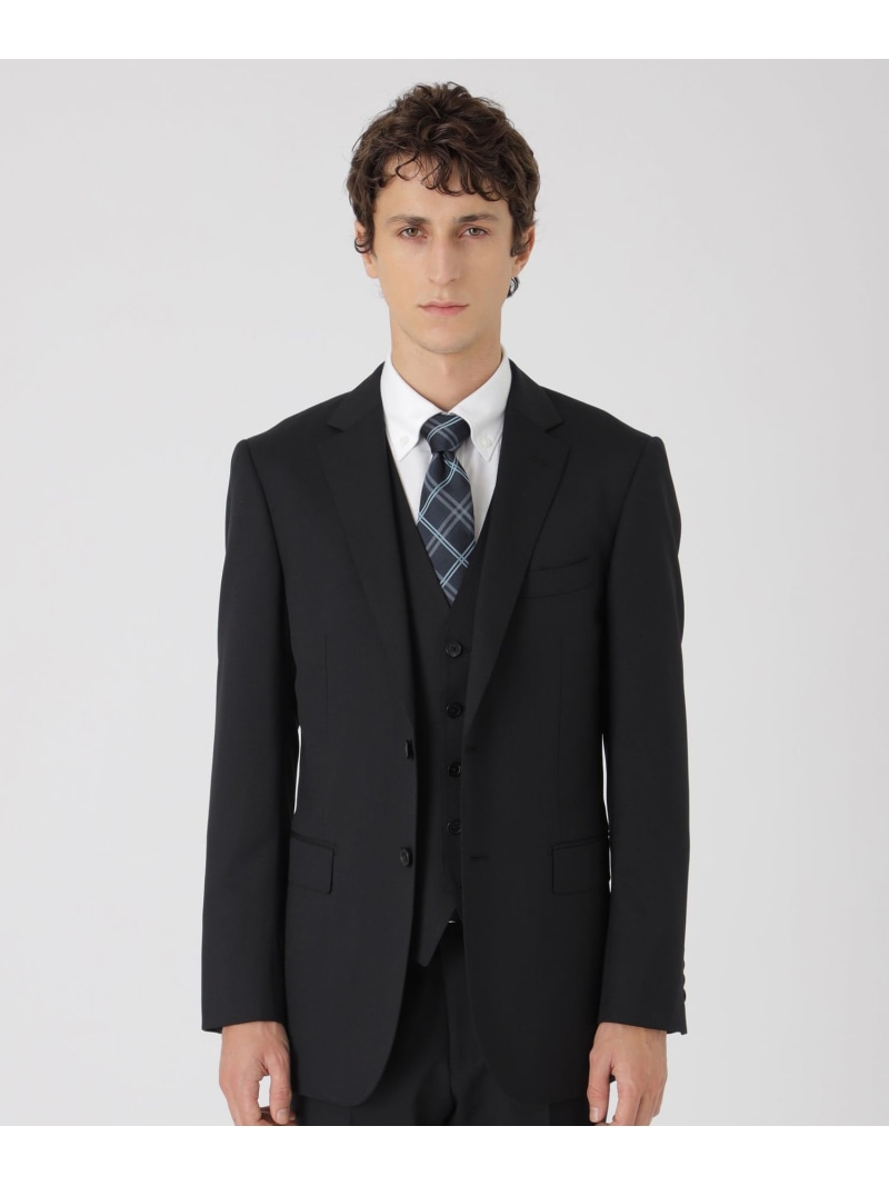 BLACK LABEL CRESTBRIDGE ブラックソリッドスリーピーススーツ 青碧付け紙 / ブラックレーベル・クレストブリッジ 背広・フォーマル セットアップ背広 黒いこと【貨物輸送無料】