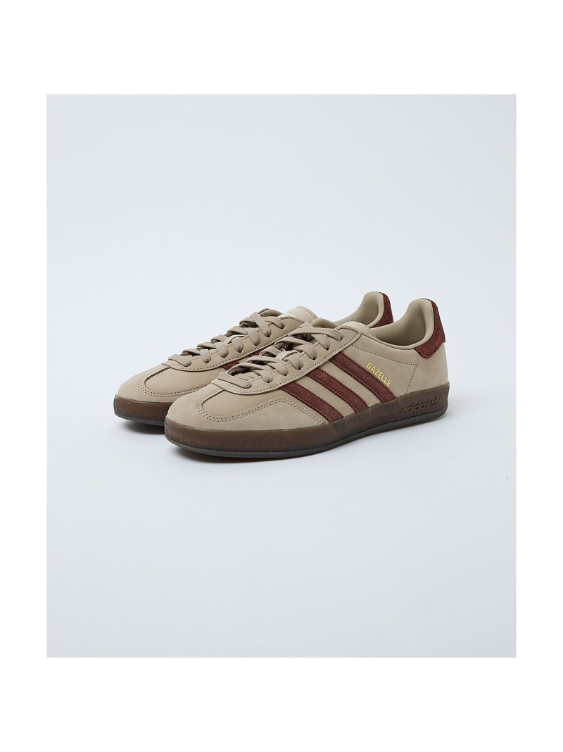 ABAHOUSE LASTWORD 【adidas/アディダス】GAZELLE INDOOR ガゼル インドア スニ アバハウス シューズ・靴 スニーカー ベージュ【送料無料】｜ Fashion Men