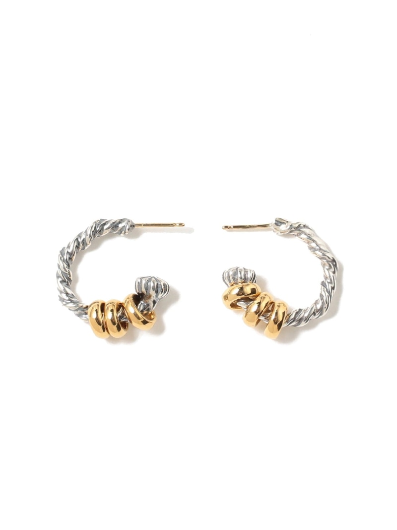 Bill Wall Leather 【EXCLUSIVE】Twisty Hoop Earrings Small ビームス メン 添え物・ウオッチ ピアス【貨物輸送無料】