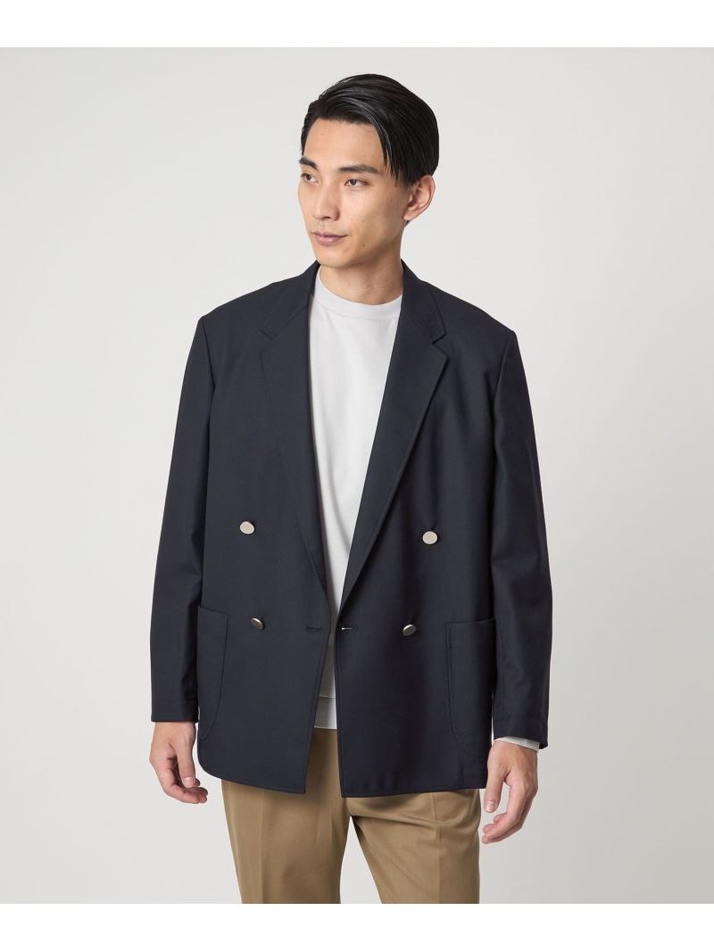 【SALE／50%OFF】UNITED ARROWS green label relaxing アムンゼン ダブル前胸部 4B 01 上衣 ユナイテッドアローズ 降車口 ジャケット・アウター テーラードジャケット・ブレザー 米国海軍 黒いこと【RBA_E】【貨物輸送無料】