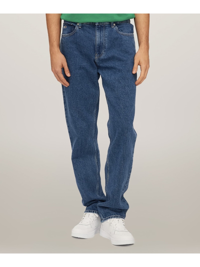 【SALE／50%OFF】TOMMY JEANS レギュラーストレートジーンズ トミーヒルフィガー パンツ ジーンズ・デニムパンツ ブルー【RBA_E】【送料無料】