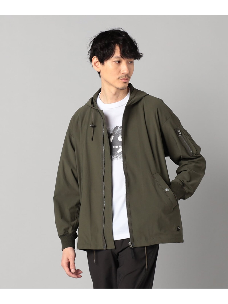 【SALE／46%OFF】β MEN メリル フーディーMA-1ブルゾン コムサメン ジャケット・アウター ブルゾン・ジャンパー カーキグリーン グレー ブラック【RBA_E】【送料無料】