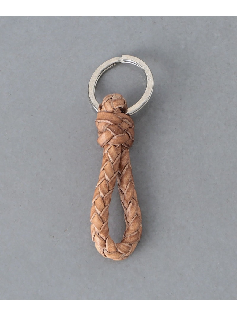UNITED ARROWS ＜BEORMA LEATHER COMPANY＞ P0185 PLAITED KEY FOB/キーホルダー ユナイテッドアローズ ファッション雑貨 チャーム・キーチェーン グリーン ブラウン ベージュ ブラック【送料無料】