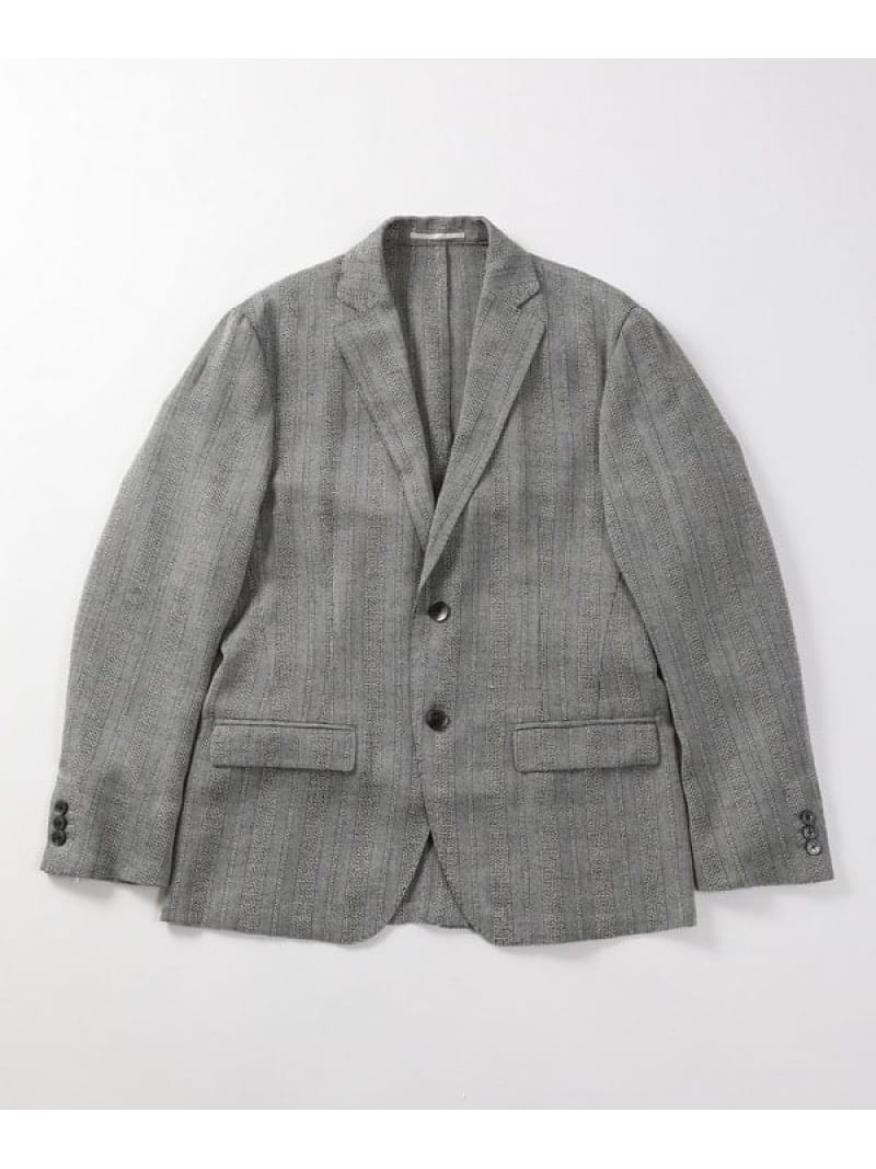 【SALE／50%OFF】DISTINCTION MEN BIGI ストライプドビーテーラードジャケット メンズ ビギ ジャケット・アウター テーラードジャケット・ブレザー ブラック【RBA_E】【送料無料】