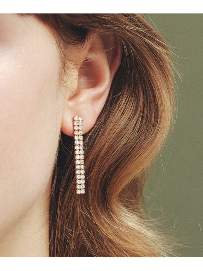 les bon bon les bon bon/princess double pierce gold BOB605 セットアップ七つ 付属品・ウオッチ ピアス ゴールド【貨物輸送無料】