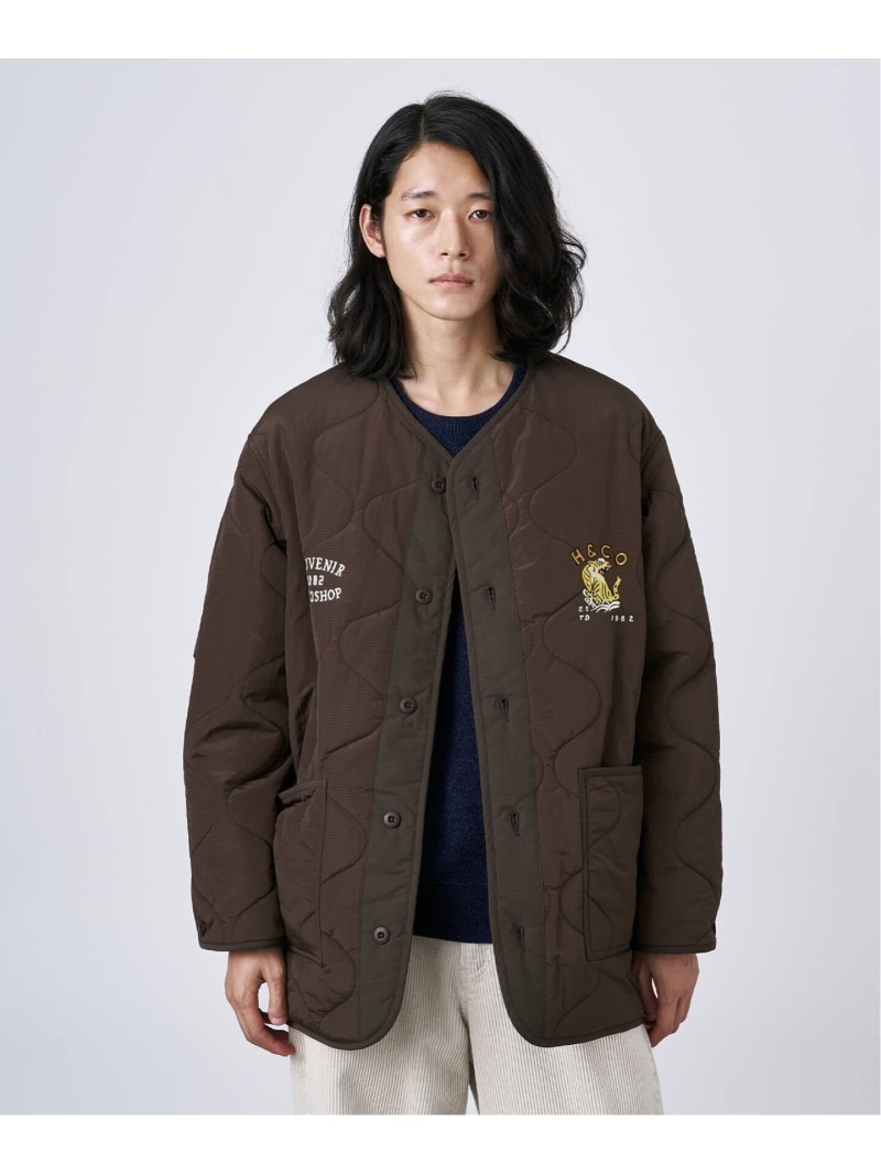 B.C STOCK HYO-HYO リップストップナイロン キルティングブルゾン ベーセーストック ジャケット・アウター その他のジャケット・アウター ブラウン カーキグリーン ベージュ ブラック【送料無料】｜ Fashion Men