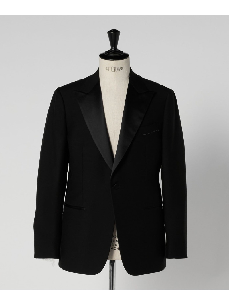 UNITED ARROWS ブラック ピークドラペル 1ボタン タキシードジャケット ユナイテッドアローズ スーツ・フォーマル スーツジャケット ブラック【送料無料】｜ Fashion Men