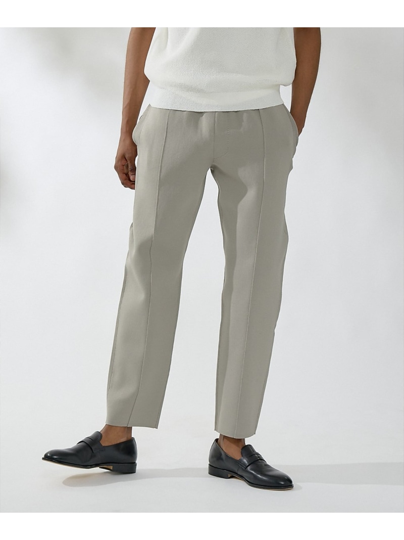 DESIGNWORKS 【セットアップ対応】ドライバーズ ピンタック ニットパンツ デザインワークス パンツ その他のパンツ グレー ネイビー【送料無料】| Fashion Men