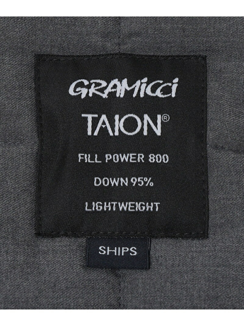 SHIPS GRAMICCI TAION: 手洗い可能 ダウン マフラー シップス ファッション雑貨 ストール ネックウォーマー ブラック グレー  ブラウン 買収