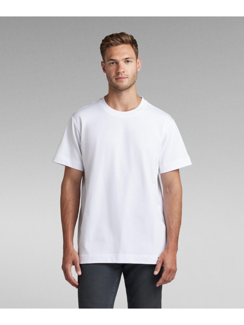 【SALE／50%OFF】G-Star RAW 【公式ショップ】ESSENTIAL LOOSE T-SHIRT/ベーシックルーズT ジースターロゥ トップス カットソー・Tシャツ ホワイト【RBA_E】【送料無料】