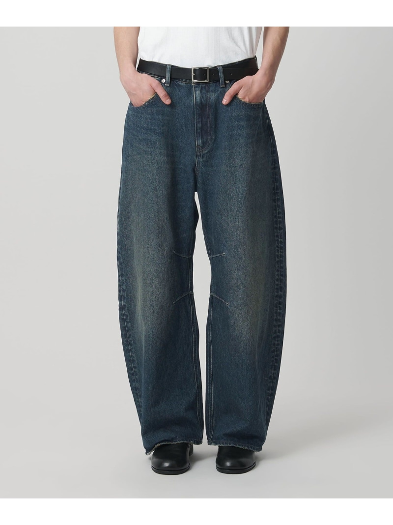 monkey time BEAUTY&YOUTH UNITED ARROWS デニム カーブ パンツ ビューティー＆ユース　ユナイテッドアローズ パンツ ジーンズ・デニムパンツ ブルー ブラック【送料無料】