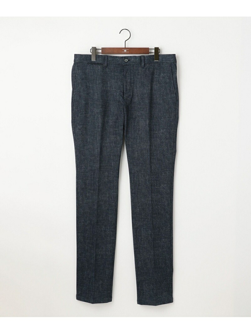 【SALE／70%OFF】JOSEPH ABBOUD 【キングサイズ・ウエストも伸びる】ツィーディージャージーストレッチ パンツ ジョセフアブード パンツ その他のパンツ グレー ネイビー ブルー【RBA_E】【送料無料】