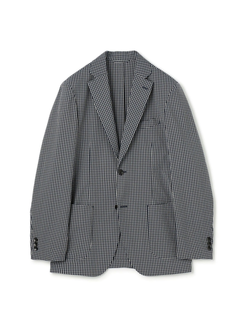 【SALE／50%OFF】TOMORROWLAND MEN ポリエステルウールサッカー シングルブレステッド2B上衣 トゥモローランド ジャケット・アウター テーラードジャケット・ブレザー 黒いこと 米国海軍【RBA_E】【貨物輸送無料】